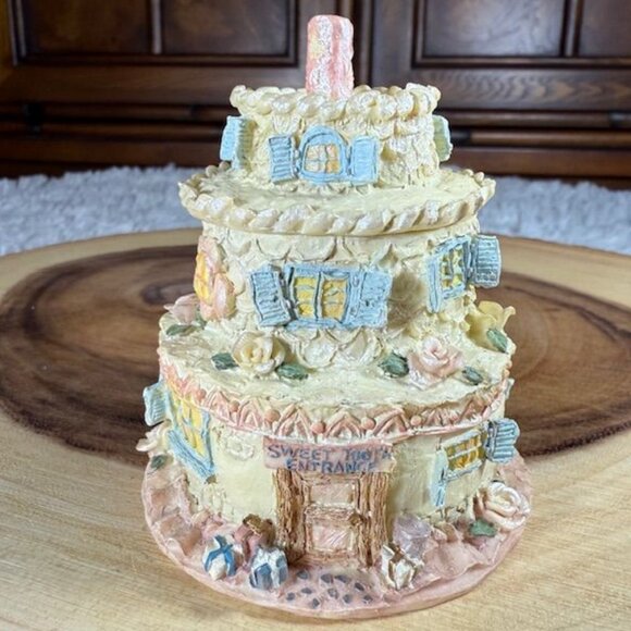 Vintage Boyds Bears Bailey's Frosted Cottage 3pc Figurine #19900 - Picture 5 of 13